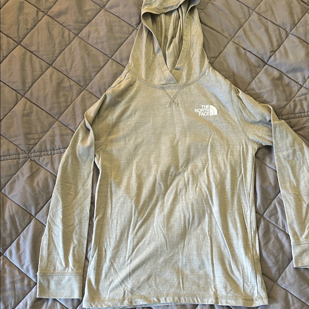 The North Face Light Gray Pullover Hoodie